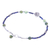 Agate and lapis lazuli pendant bracelet, 'Tea Rose in Blue' - Agate and Lapis Lazuli Rose Pendant Bracelet (image 2e) thumbail