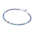 Lapis lazuli pendant bracelet, 'Silver Storm in Blue' - Lapis Lazuli and Sterling Silver Pendant Bracelet (image 2c) thumbail