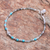 Prehnite pendant bracelet, 'Silver Storm in Green' - Prehnite and Sterling Silver Beaded Pendant Bracelet (image 2) thumbail