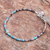 Rhodochrosite pendant bracelet, 'Silver Storm in Brown' - Rhodochrosite and Sterling Silver Pendant Bracelet (image 2) thumbail