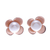 Rose gold-plated cultured pearl button earrings, 'Eternal Blossom in Rose Gold' - Rose Gold-Plated Cultured Pearl Button Earrings thumbail
