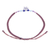 Multi-gemstone macrame charm bracelet, 'Swing on a Star' - Amethyst and Tourmaline Macrame Charm Anklet (image 2b) thumbail
