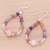 Cultured pearl and tourmaline dangle earrings, 'Summertime Sweet' - Cultured Pearl and Tourmaline Dangle Earrings