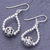 Sterling silver dangle earrings, 'Floral Myth' - Thai Sterling Silver Floral-Motif Dangle Earrings (image 2b) thumbail