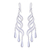 Sterling silver filigree dangle earrings, 'Three Graces' - Handcrafted Sterling Silver Filigree Dangle Earrings (image 2a) thumbail