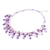 Multi-gemstone pendant necklace, 'Girl's Life' - Rose Quartz and Cultured Pearl Pendant Necklace (image 2e) thumbail