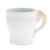Ceramic mug, 'Elephant Mood' - White Ceramic Elephant-Motif Mug