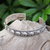 Sterling silver cuff bracelet, 'On Parade in Large' - Thai Sterling Silver Elephant-Motif Cuff Bracelet (image 2) thumbail