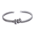 Sterling silver cuff bracelet, 'Both Sides' - Knotted Sterling Silver Cuff Bracelet (image 2a) thumbail
