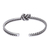 Sterling silver cuff bracelet, 'Both Sides' - Knotted Sterling Silver Cuff Bracelet (image 2c) thumbail