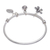 Silver charm bracelet, 'Garden Sounds' - Sterling Silver Garden-Motif Charm Bracelet (image 2c) thumbail