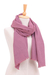 Cotton scarf, 'Thailand Lilac' - Thailand 100% Cotton Hand Made Dusty Lilac Scarf