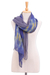 Cotton batik scarves, 'Batik Vacation' (pair) - Woven Cotton Batik Scarves from Thailand (Pair) (image 2c) thumbail