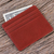 Leather wallet, 'Simple Day in Brick' - Thai Unisex Leather Cardholder Wallet thumbail