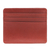 Leather wallet, 'Simple Day in Brick' - Thai Unisex Leather Cardholder Wallet (image 2a) thumbail