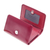 Leather wallet, 'Claret Dreams' - Unisex Leather Trifold Wallet (image 2e) thumbail