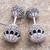 Marcasite stud earrings, 'Remember My Name' - Marcasite and Sterling Silver Stud Earrings (image 2) thumbail