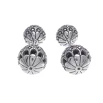 Marcasite stud earrings, 'Remember My Name' - Marcasite and Sterling Silver Stud Earrings