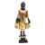 Gold-accented wood sculpture, 'Standing Teacher' - Hand Carved Gold and Wood Buddha Sculpture (image 2a) thumbail
