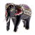 Gold-accented wood sculpture, 'Elephant Show' - Gold-Accented Hand Carved Elephant Sculpture (image 2c) thumbail