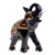 Gold-accented wood sculpture, 'Royal Trumpeter' - Gold-Accented Lacquerware Elephant Sculpture (image 2a) thumbail