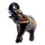 Gold-accented wood sculpture, 'Royal Trumpeter' - Gold-Accented Lacquerware Elephant Sculpture (image 2c) thumbail
