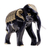 Gold-accented wood sculpture, 'Elephant Treasure' - Hand-Painted Lacquerware Elephant Sculpture (image 2a) thumbail