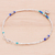 Lapis lazuli charm bracelet, 'Daisy Days in Blue' - Lapis Lazuli Floral Charm Bracelet (image 2b) thumbail
