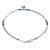 Lapis lazuli charm bracelet, 'Daisy Days in Blue' - Lapis Lazuli Floral Charm Bracelet (image 2d) thumbail