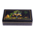 Lacquerware wood box, 'Countryside Life' - Scenic Lacquerware Wood Box from Thailand