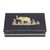 Gold-accented lacquerware wood box, 'Elephant Games' - Gold-Accented Elephant-Motif Lacquerware Box