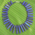 Lapis lazuli beaded necklace, 'Tribal Design' - Hand Crafted Lapis Lazuli Beaded Necklace (image 2c) thumbail