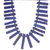 Lapis lazuli beaded necklace, 'Tribal Design' - Hand Crafted Lapis Lazuli Beaded Necklace (image 2e) thumbail