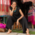 Cotton jumpsuit, 'Roman Holiday in Black' - Hand Made Black Cotton Jumpsuit from Thailand (image 2b) thumbail