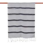 Hand-dyed rayon blend scarf, 'Windy Clime' - Hand-Dyed Rayon and Silk Blend Scarf