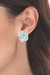 Natural flower post earrings, 'Azure Hydrangea' - Thai Resin Coated Blue Hydrangea Bloom Post Earrings (image 2j) thumbail