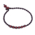 Jasper macrame anklet, 'Thai Beach Chic in Red' - Red Jasper Beaded Macrame Ankle with Beaded Closure (image 2a) thumbail