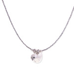 Silver pendant necklace, 'Early Bird' - Karen Silver Pendant Necklace with Bird Motif