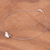 Silver pendant necklace, 'Early Bird' - Karen Silver Pendant Necklace with Bird Motif (image 2c) thumbail