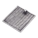 Silver pendant, 'Weave Charm' - 950 Silver Charm Pendant Depicting Traditional Woven Mat