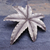 Silver pendant, 'Palmately Beauty' - Oxidized 950 Silver 7-Point Leaf Pendant from Thailand (image 2b) thumbail
