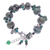Perlenarmband mit mehreren Edelsteinen - Armband aus Zuchtperlen und Serpentinenperlen
