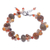 Multi-gemstone beaded bracelet, 'Summer Apricot' - Cultured Pearl and Carnelian Beaded Bracelet (image 2a) thumbail