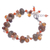 Multi-gemstone beaded bracelet, 'Summer Apricot' - Cultured Pearl and Carnelian Beaded Bracelet (image 2c) thumbail