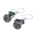 Multi-gemstone beaded earrings, 'Spring Moss' - Multi Gemstone Dappled Green Beaded Dangle Earrings (image 2c) thumbail