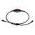 Jasper macrame bracelet, 'Cool Boho' - Black Macrame Bracelet with Red Jasper Stone from Thailand (image 2c) thumbail