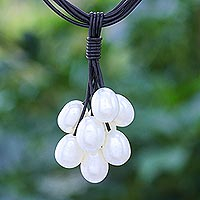 collar con colgante de perlas cultivadas - Collar con colgante de perlas cultivadas de Tailandia
