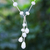 Cultured pearl pendant necklace, 'Pearl Crush in White' - Cultured Freshwater Pearl Pendant Necklace (image 2) thumbail