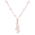 Cultured pearl pendant necklace, 'Pearl Crush in Peach' - Hand Made Cultured Pearl Pendant Necklace (image 2a) thumbail