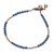 Lapis lazuli and serpentine beaded anklet, 'Celestial Gift' - Lapis Lazuli and Serpentine Beaded Anklet (image 2c) thumbail